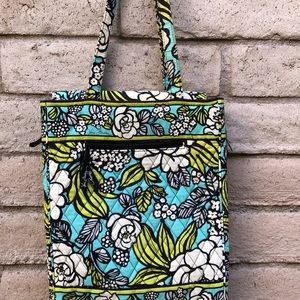 Vera Bradley laptop shoulder bag padded computer case carry all Island Blooms